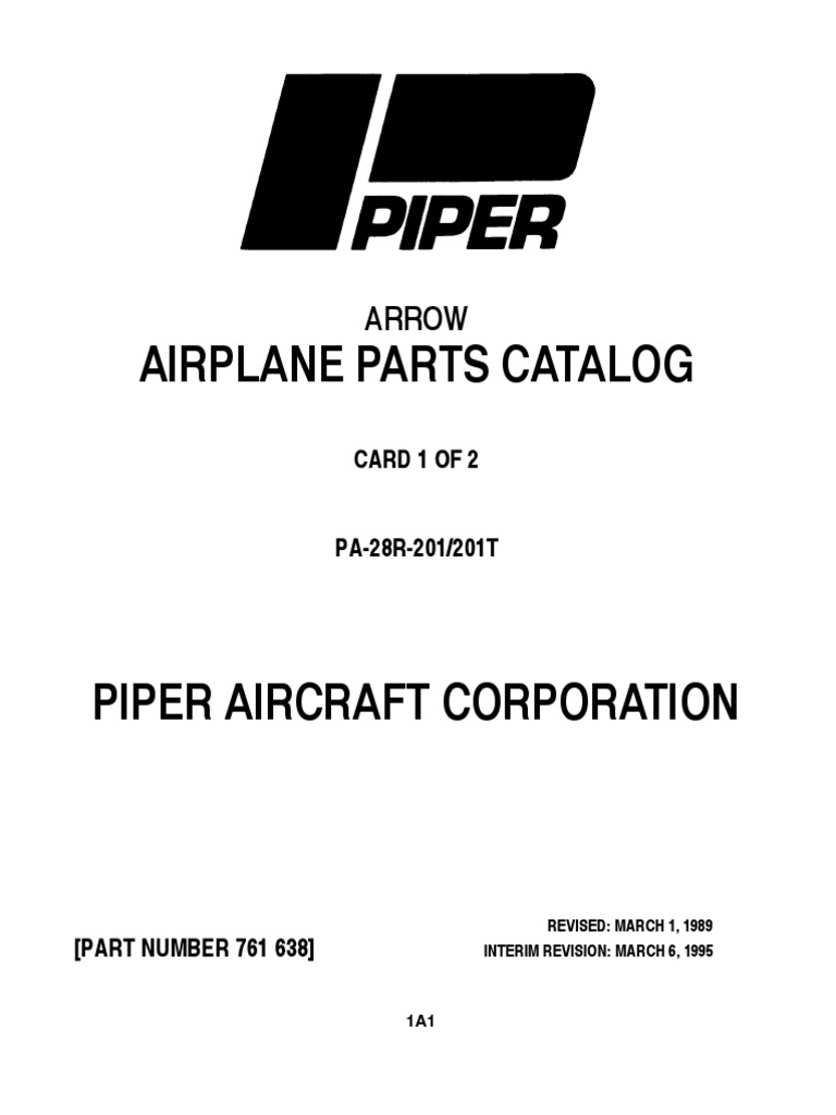 PA-28R Arrow Parts Catalog Overview | PDF | Landing Gear | Fuselage