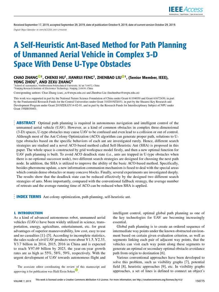 Ant-Based UAV Path Planning Method | PDF | Cartesian Coordinate System ...