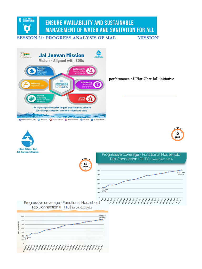 Jal Jeevan Mission Progress Analysis | PDF