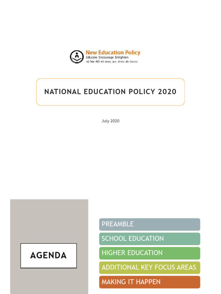 National Education Policy 2020 Overview | PDF | Curriculum | Teachers