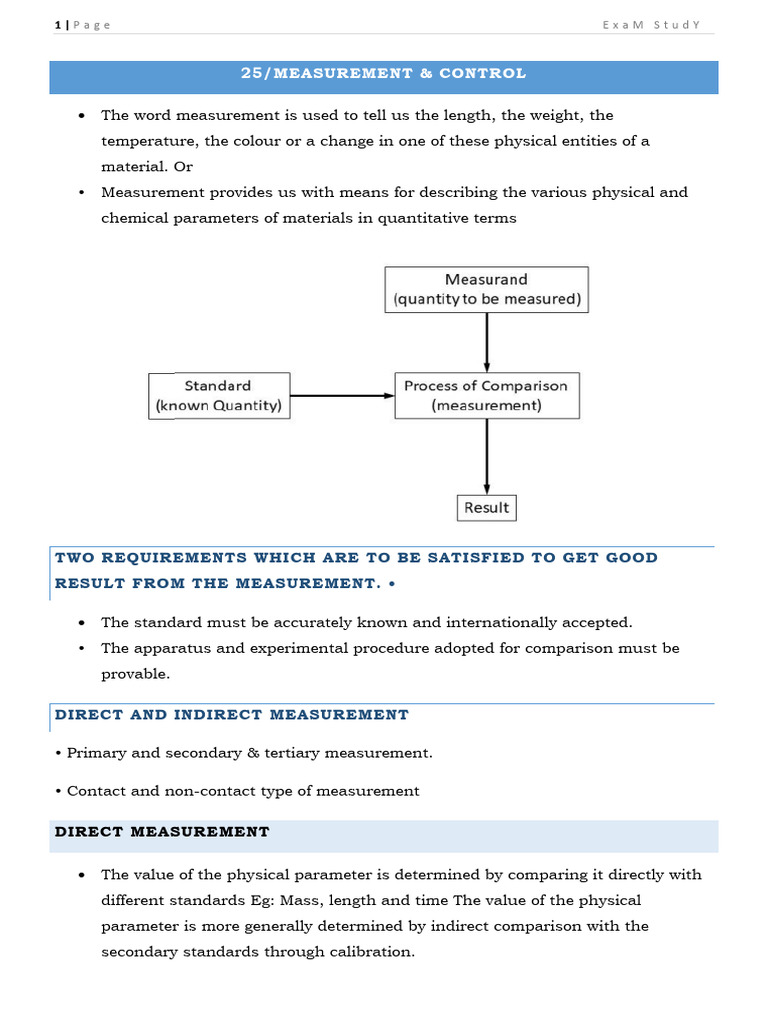 Measurement and control pdf pressure measurement flow measurement