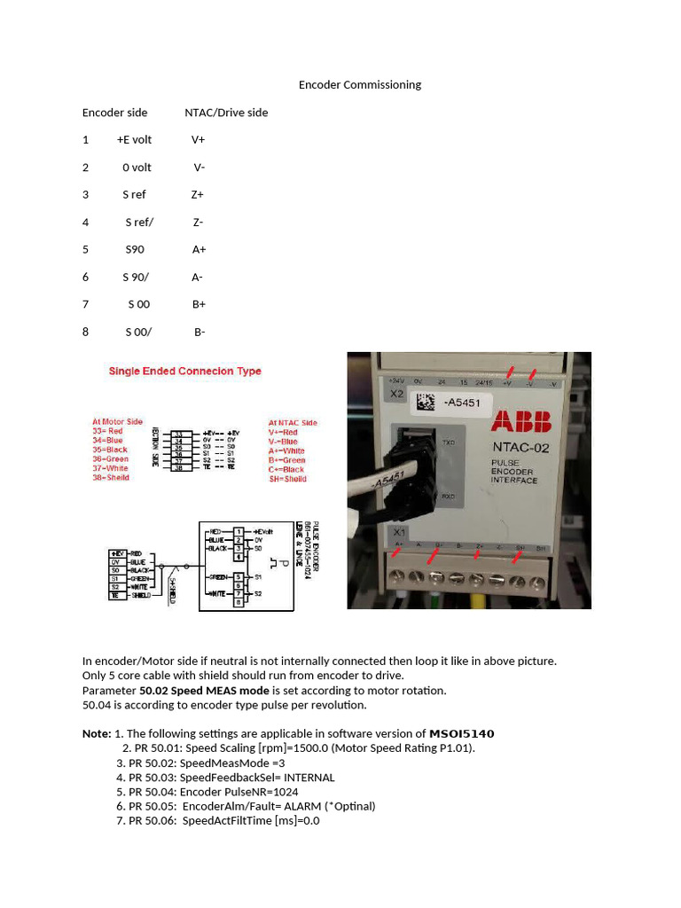 Encoder Commissioning Guide | PDF