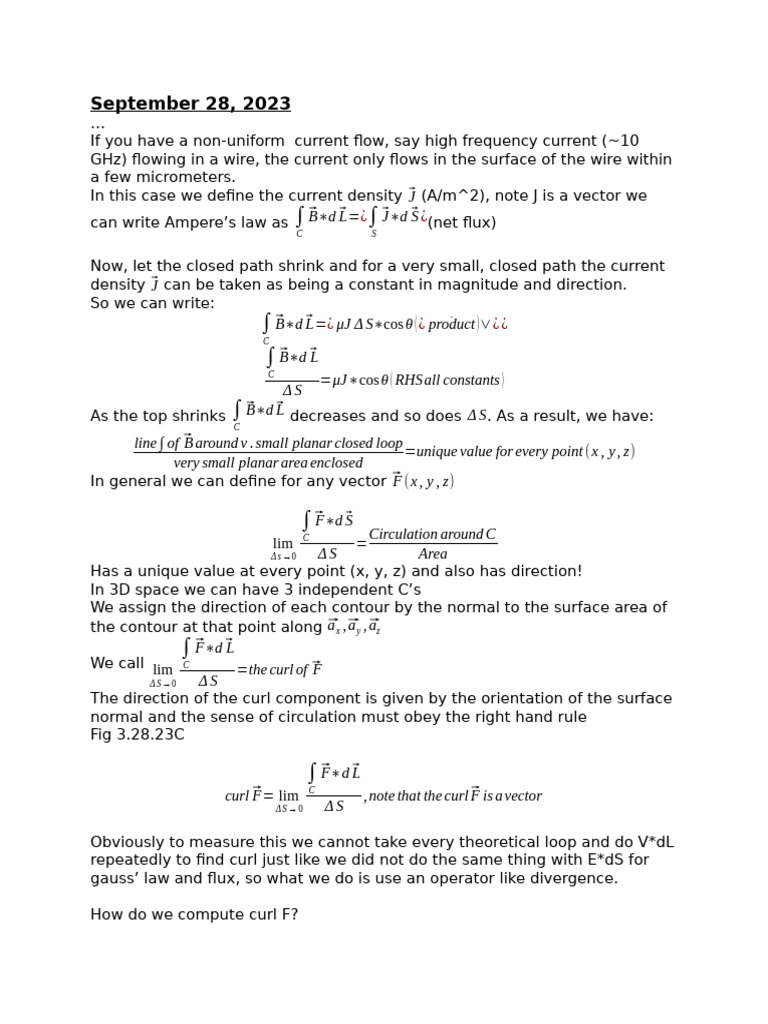 Understanding Curl in Vector Fields | PDF | Flux | Linear Algebra
