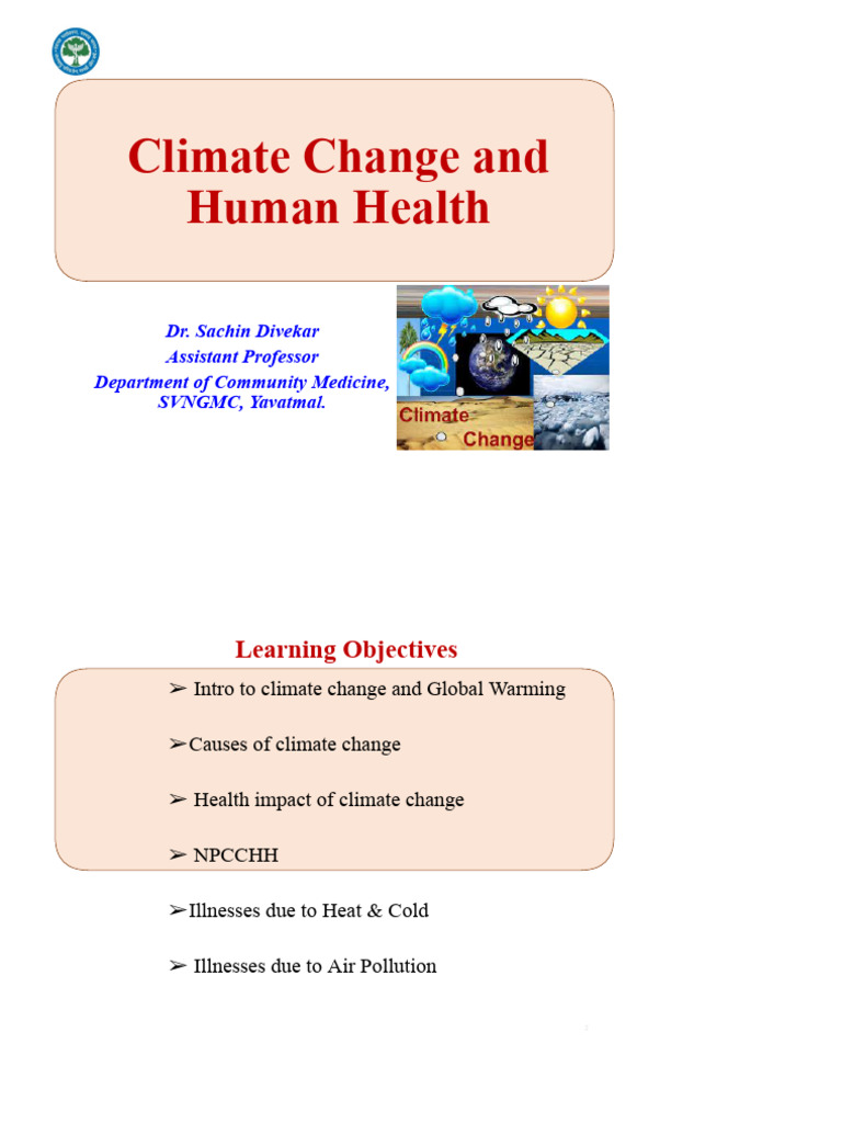 Climate Change 27 Dec 2023 DR Sachin | PDF | Climate Change | Dehydration