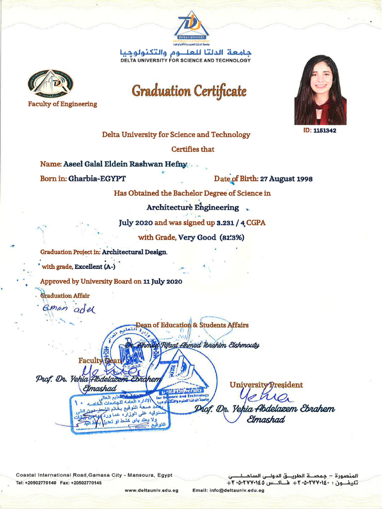 Graduation Certificate | PDF