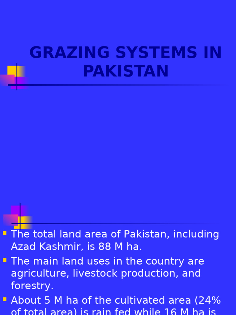Grazing Systems Overview in Pakistan | PDF | Grazing | Agriculture