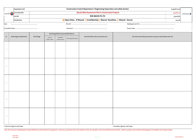 Special Risk Assessment in Construction | PDF | Risk | Safety