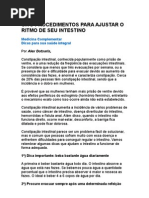 Oito Procedimentos Para Reajustar o Ritmo de Seu Intestino - Medicina Preventiva - Saúde