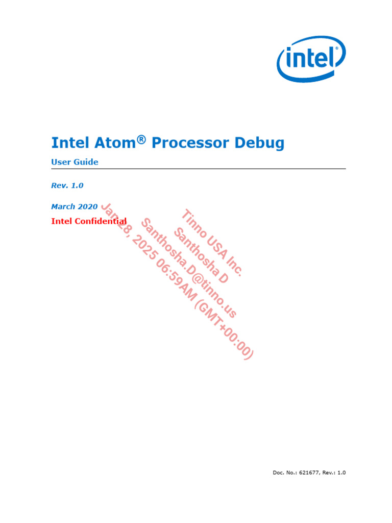 Intel Atom Debug Ug Rev1 0 | PDF | Booting | Intel