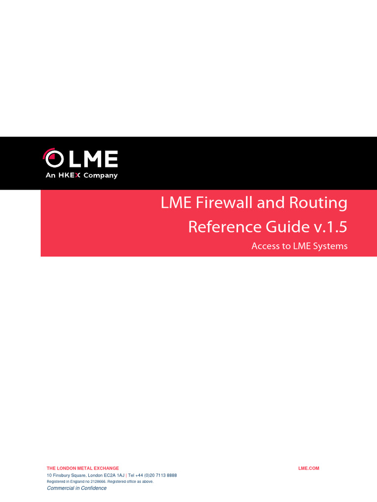 Firewall and Routing Reference Guide_1.5 | PDF | Domain Name System ...