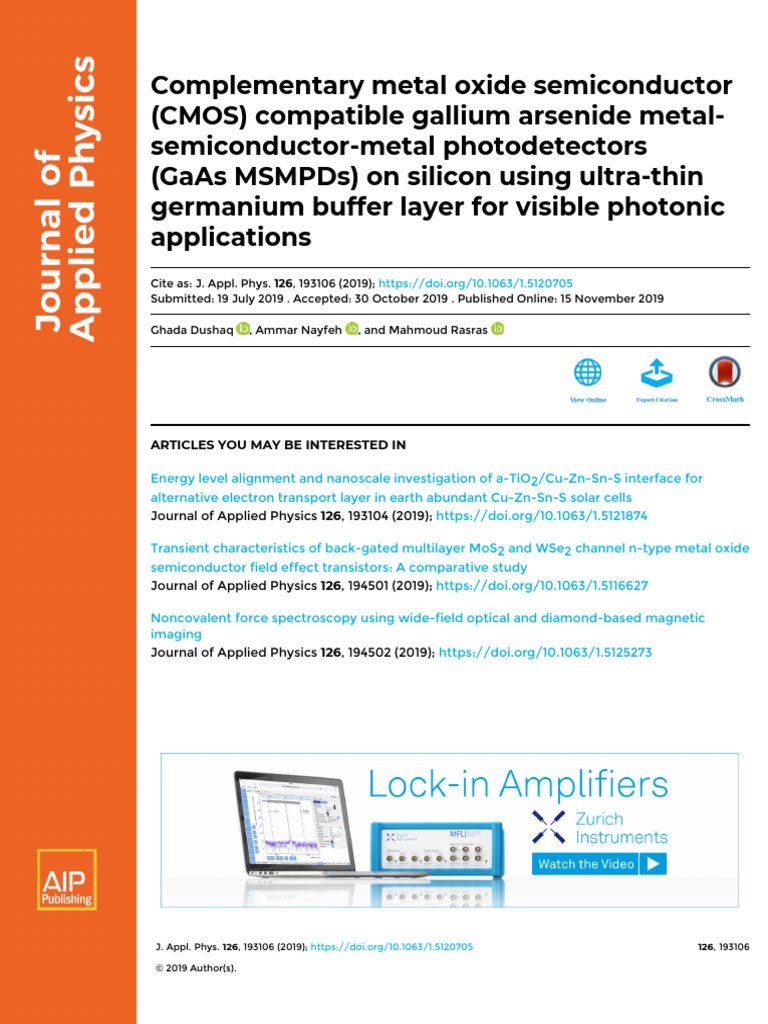 8- gold enhancement | PDF | Gallium Arsenide | P–N Junction
