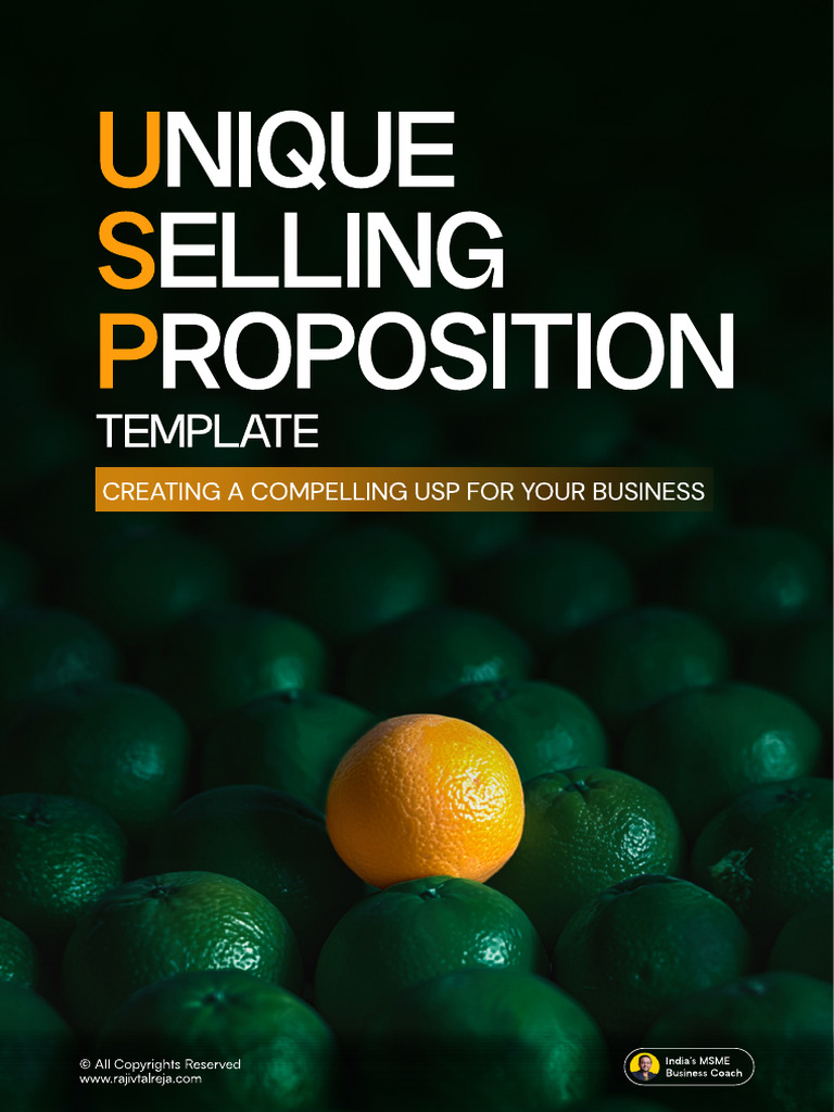 USP Analysis and Template Guide | PDF | Marketing | Business
