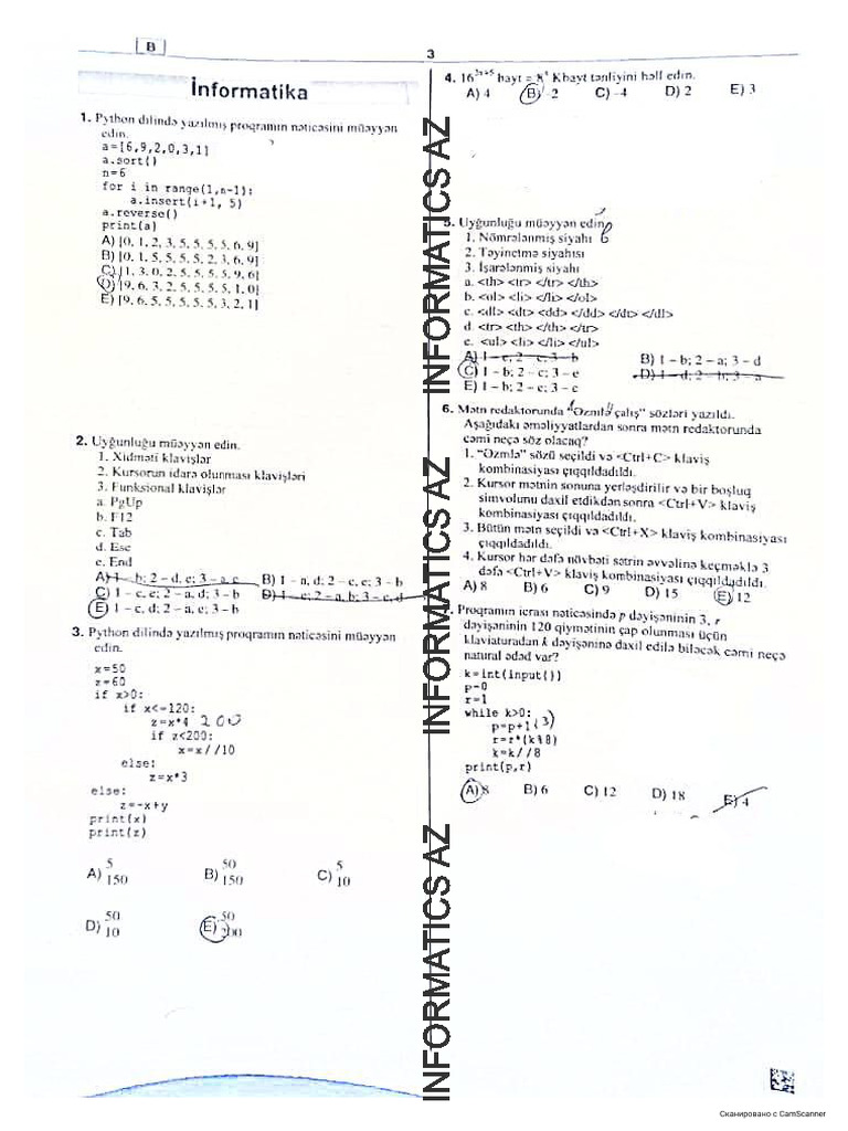 7 Iyul 2024 DİM BLOK İnformatika | PDF