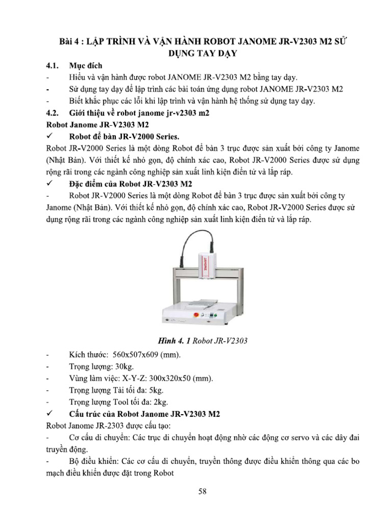Tài Liệu Robot Janome | PDF