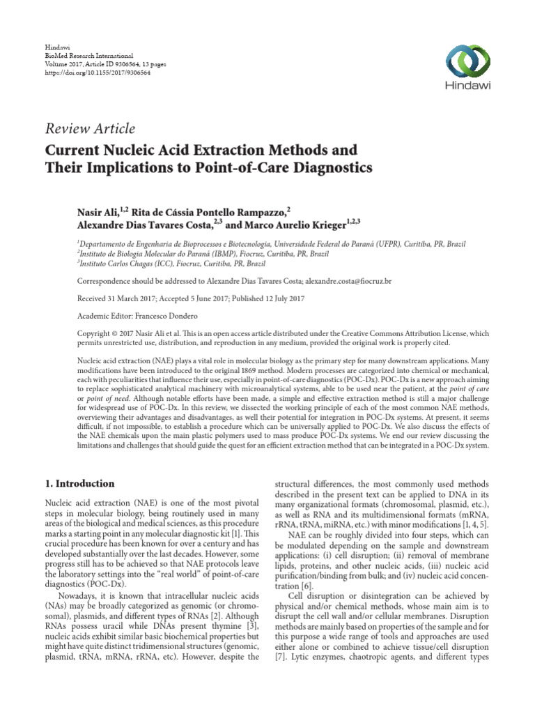 DNA Extraction | PDF | Chromatography | Protein Purification