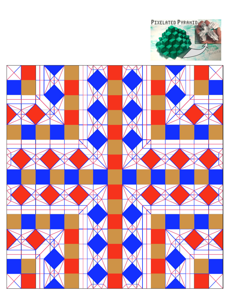 Pixelated_Pyramid_Crease_Pattern15X15_Colored-1 | PDF