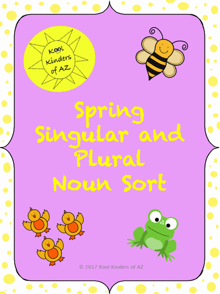 Nouns: Singular and Plural Lists | PDF