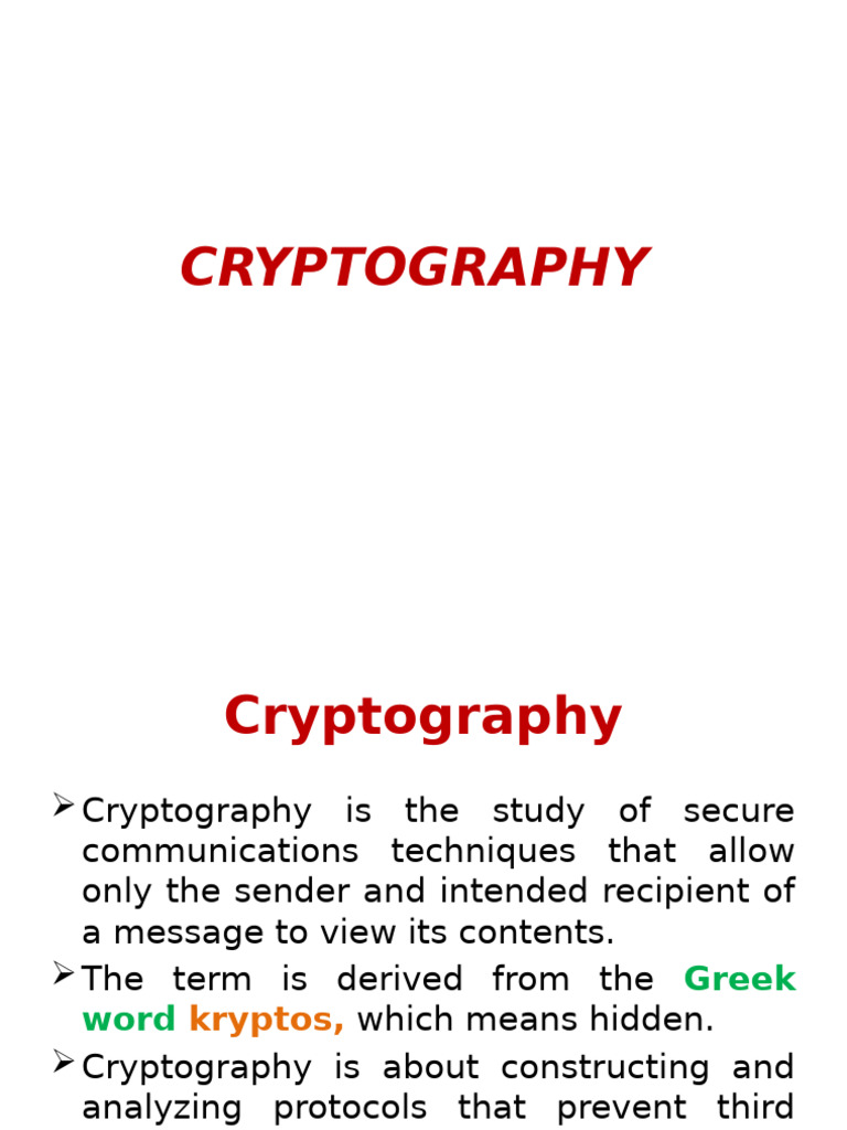 Cnsunit1 Slide 220111071646 | PDF | Cryptography | Encryption