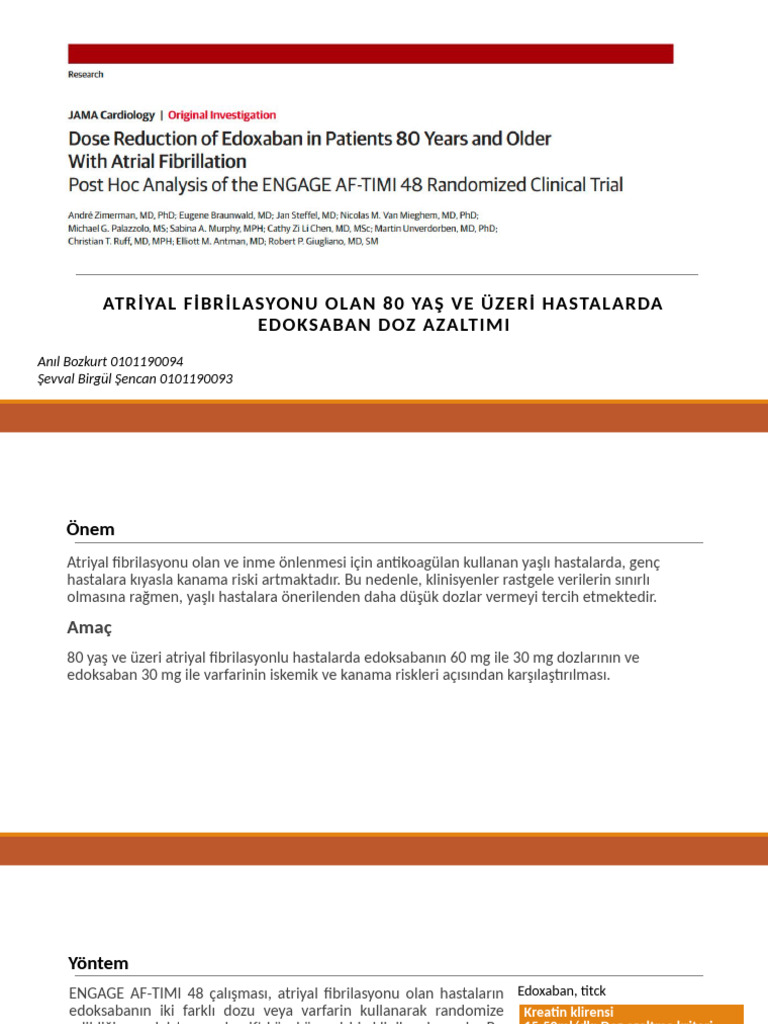 Af Edoksaban Son | PDF