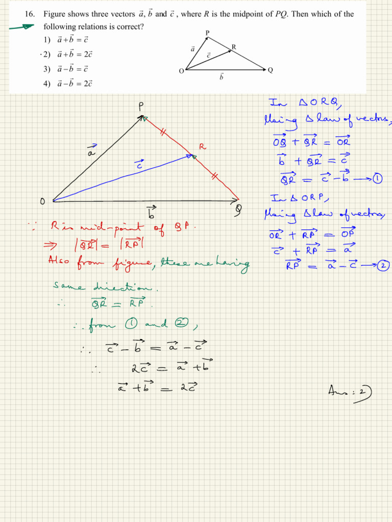 Parallelogram Law of Vectors Explained | PDF