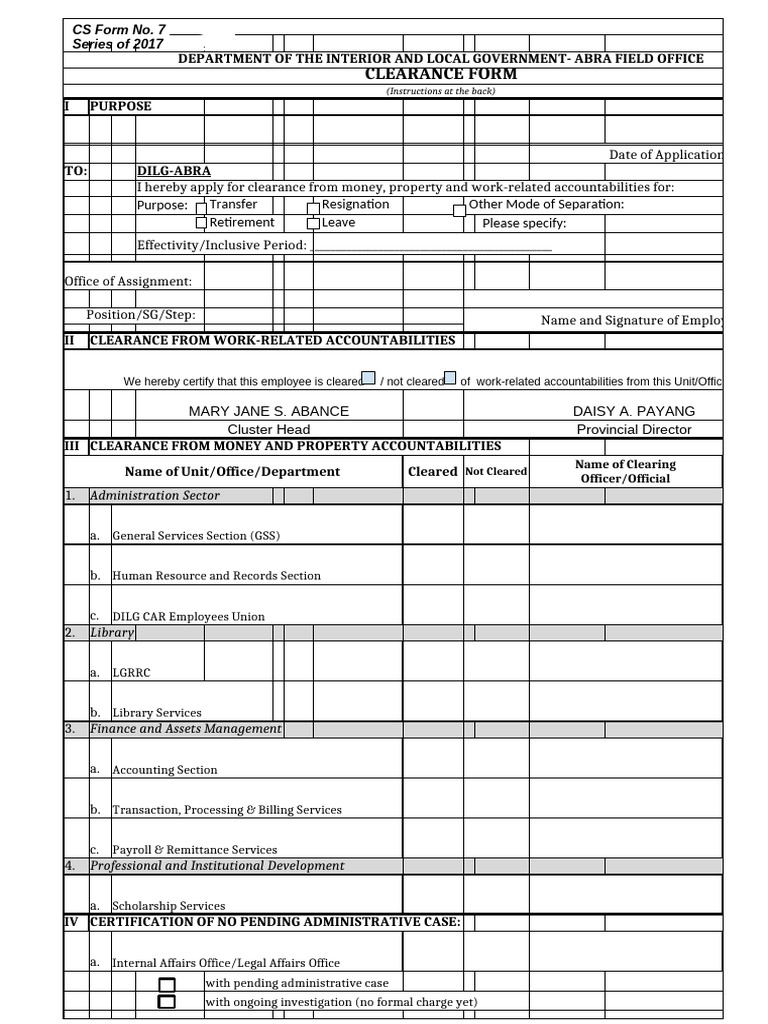 Cs form no 7 clearance form 2 pdf economies business
