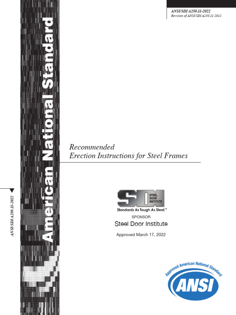 Recommended Erection Instructions For Steel Frames | PDF | Drywall ...
