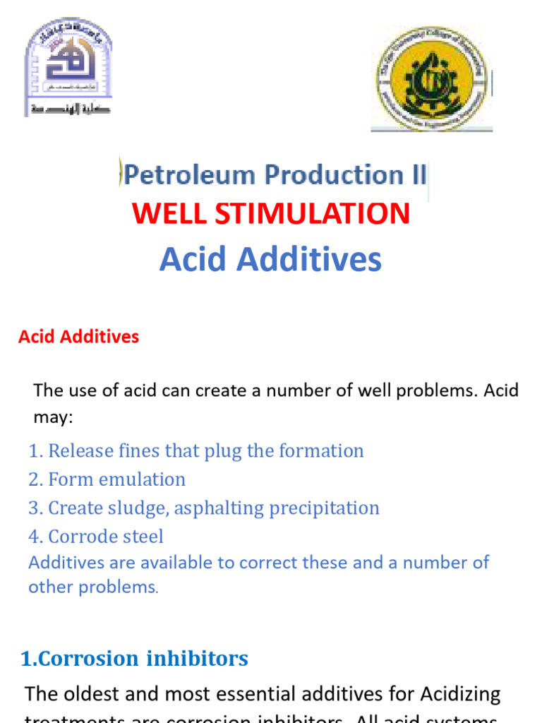 Acid Additives for Well Stimulation | PDF | Minerals | Corrosion