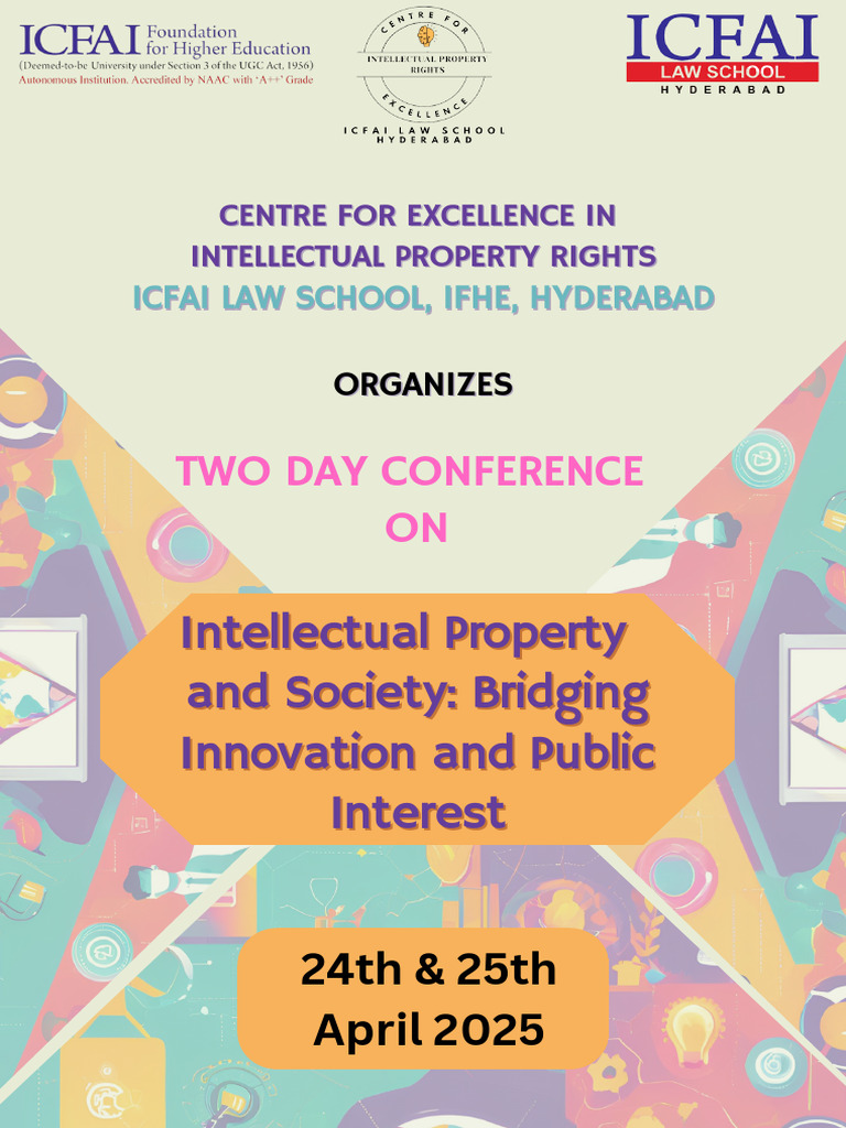 Two Day Conference On Ipr April 2025 | PDF | Intellectual Property ...