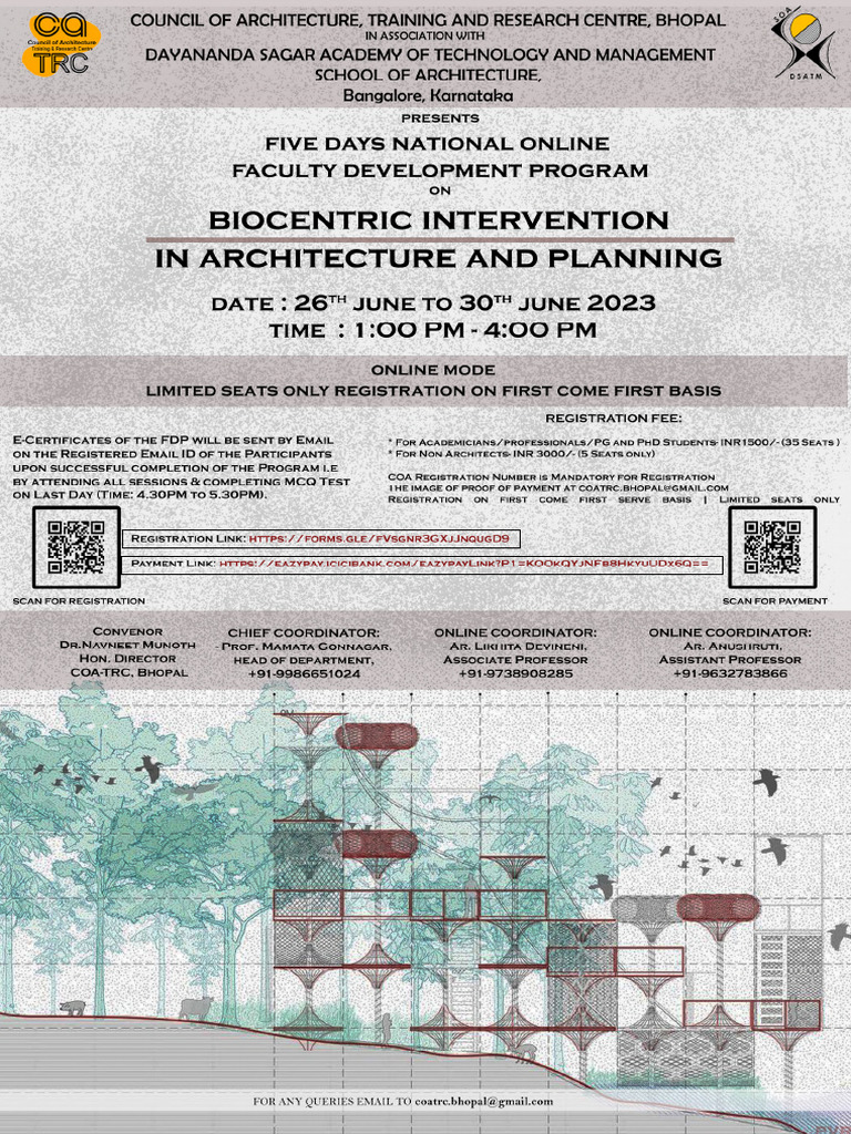 FDP On Biocentric Interventions in Architecture and Planning-1 | PDF
