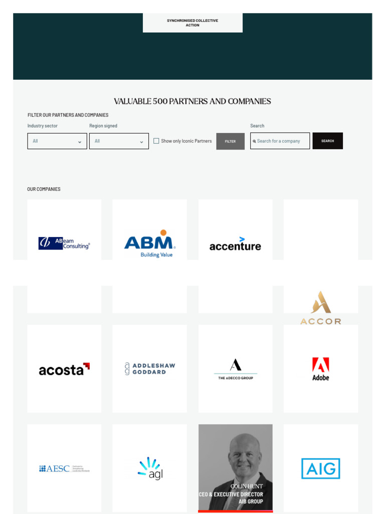 Valuable 500 Companies Overview | PDF
