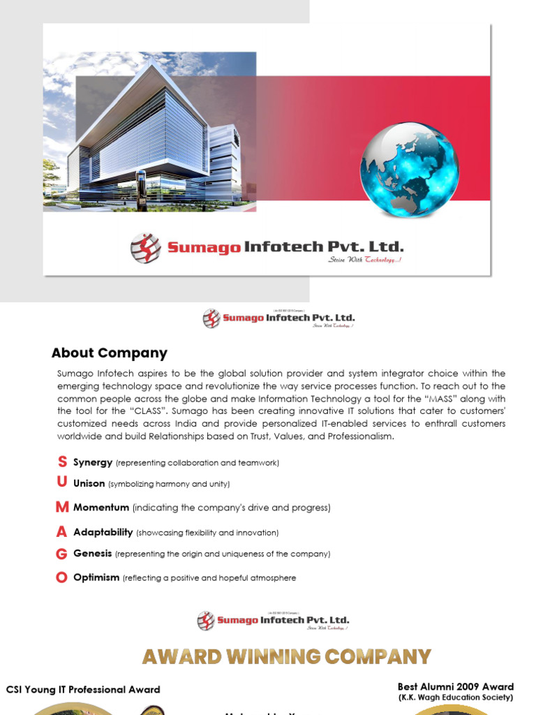 Innovative IT Solutions by Sumago Infotech | PDF | Information ...