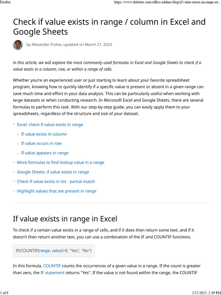 Excel Check If Value Exists In Multiple Sheets