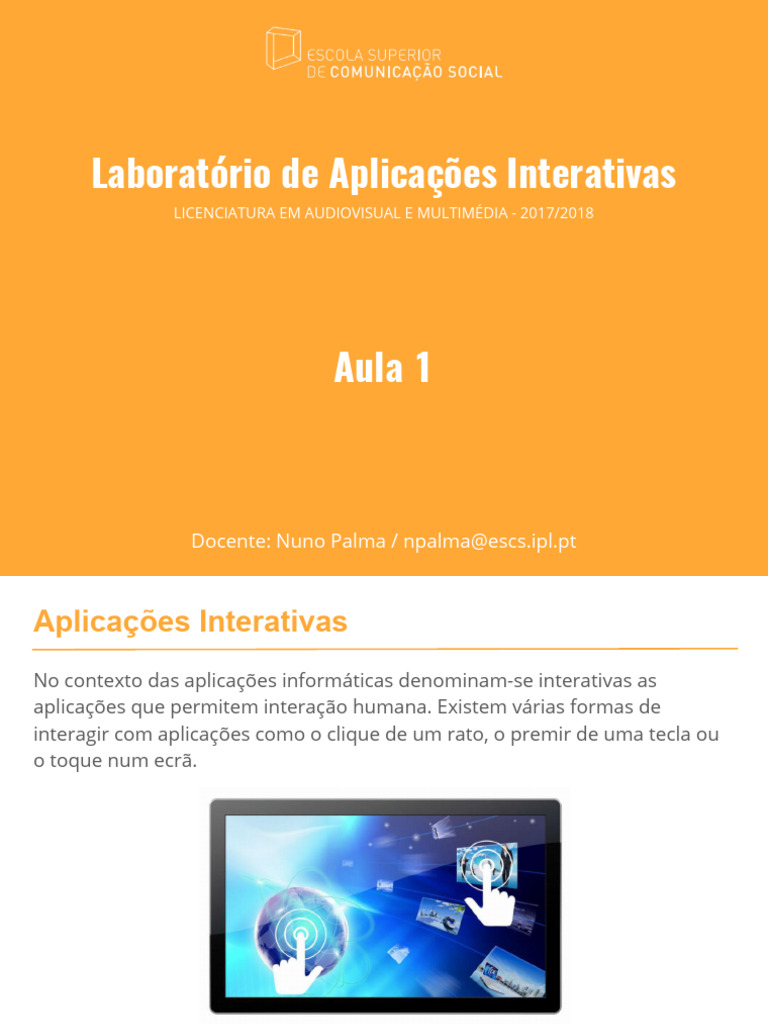 Aula 1 | PDF | Script Java | Modelo de Documento por Objetos (DOM)