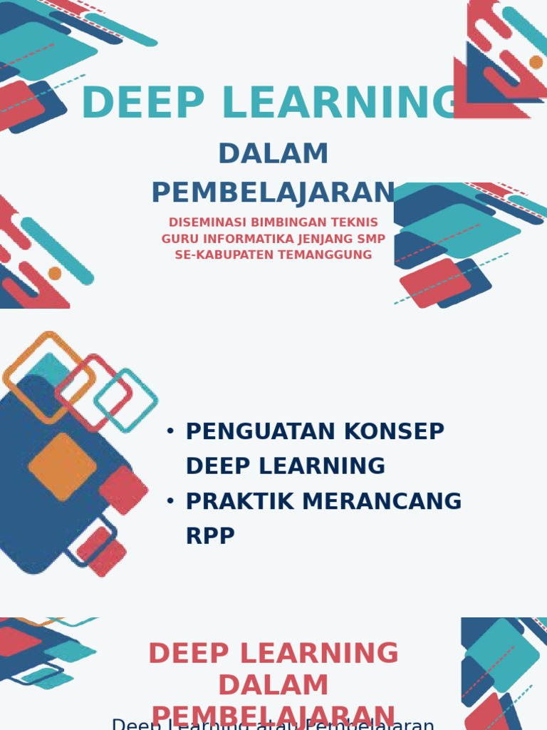 RPP Pembelajaran Deep Learning SMP | PDF