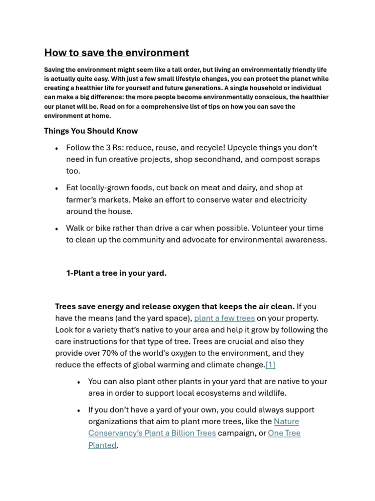 Eco-Friendly Living Tips for Home | PDF | Compost | Waste
