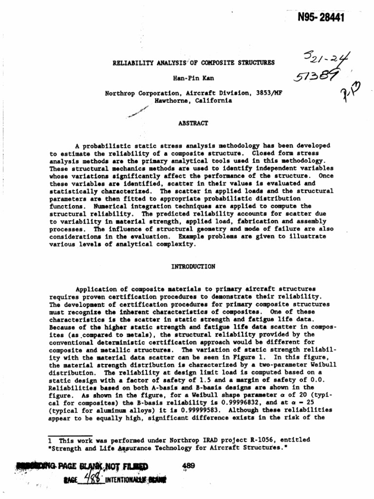 19950022020 | PDF | Reliability Engineering | Strength Of Materials