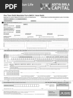 KFintech One Time Mandate Form Guide | PDF | Financial Services