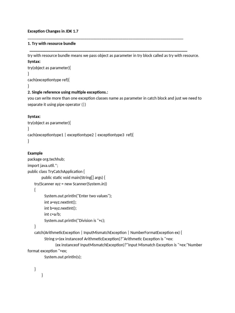 Java 1.8 Exception and Interface Guide | PDF | Anonymous Function ...