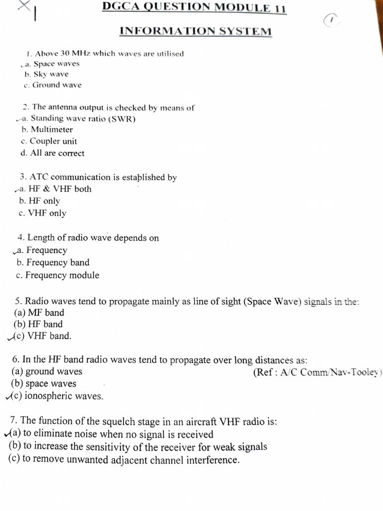 DGCA Module 11: Radio Wave Propagation | PDF | High Frequency | Very ...