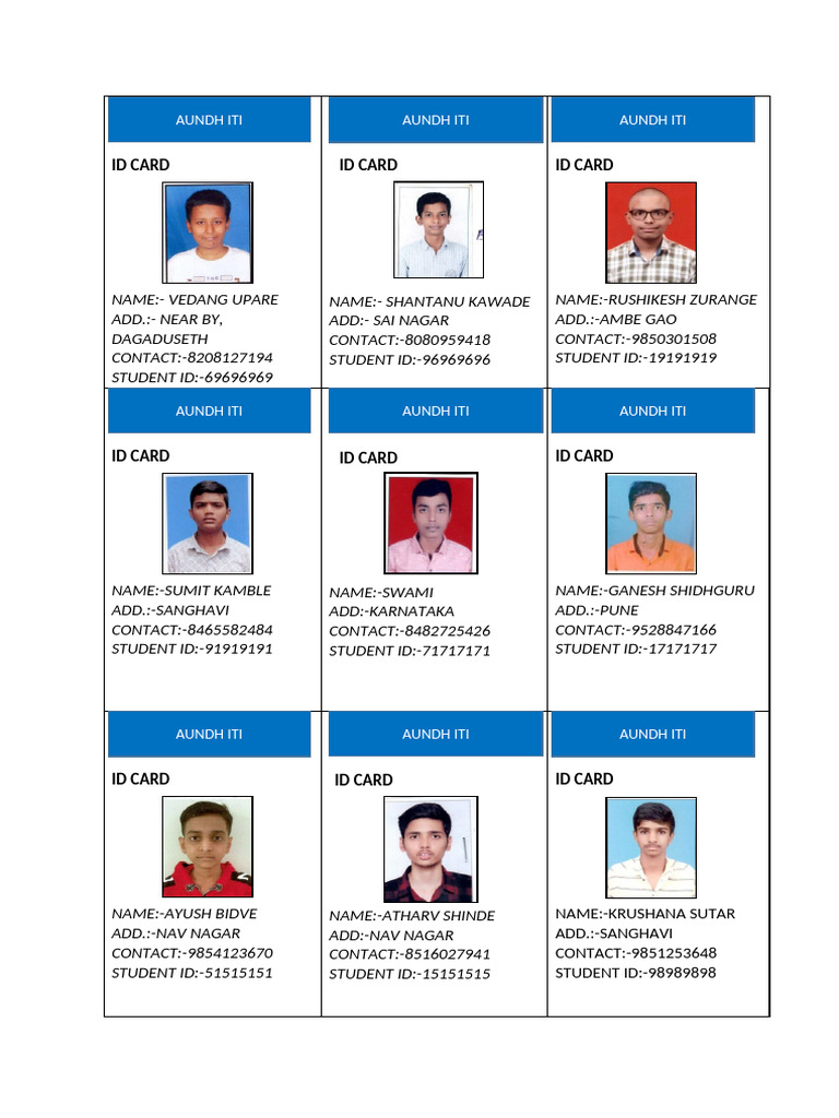 Id Card | PDF