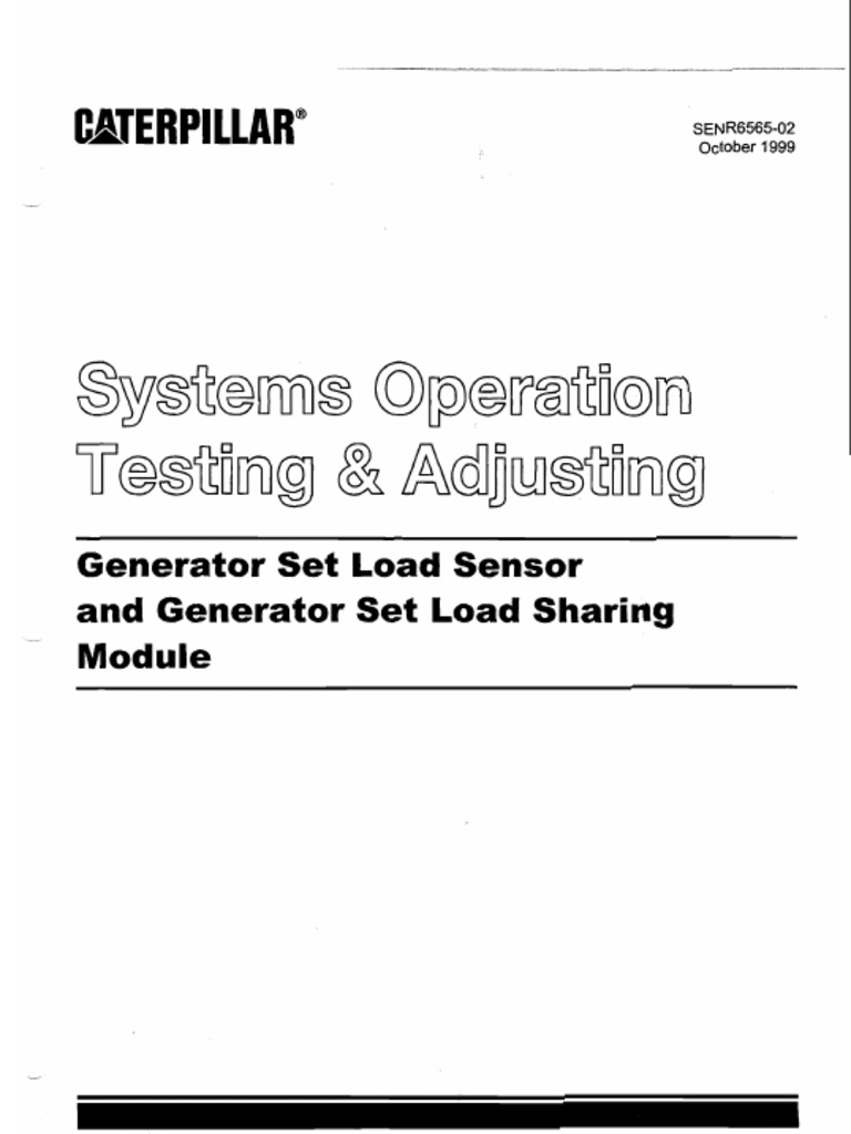 14.1.2 Generator Set Load Sensor and Generator Set Load Sharing Module ...