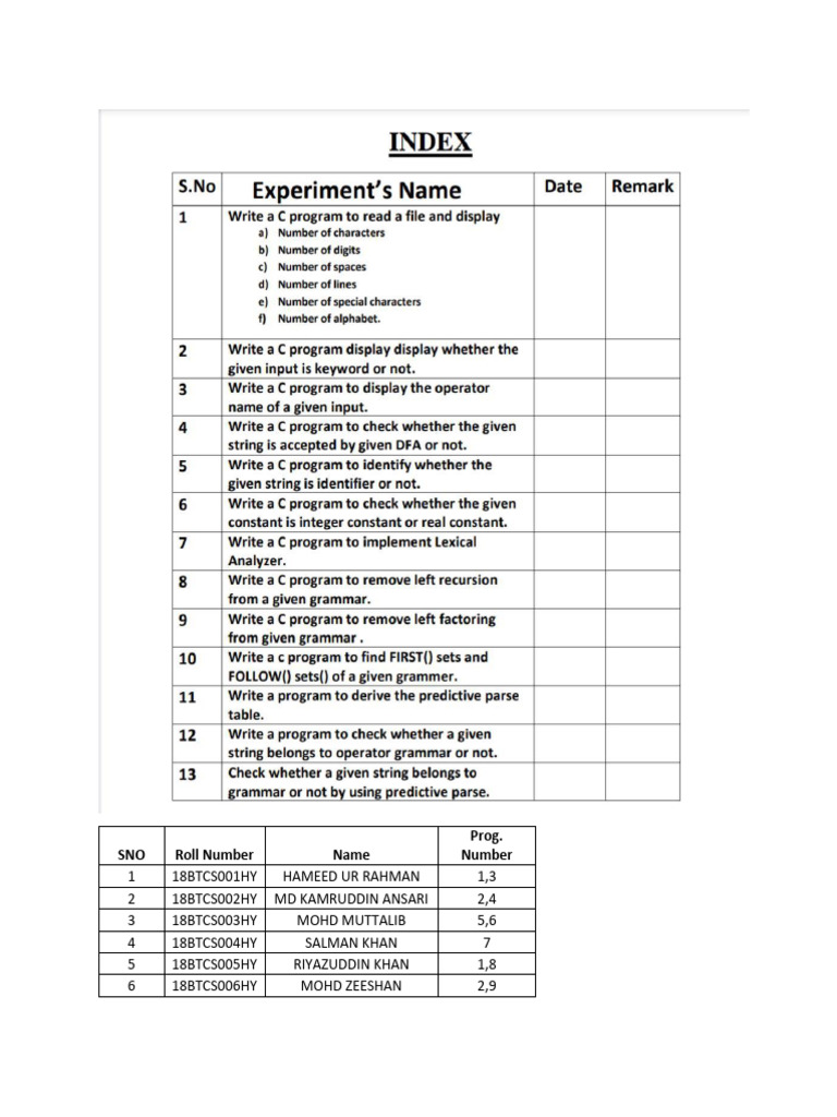 Student Program Execution Guide | PDF