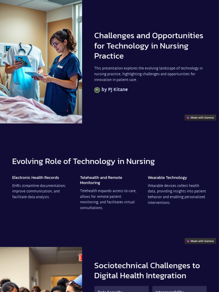 Technology Challenges in Nursing | PDF | Electronic Health Record ...
