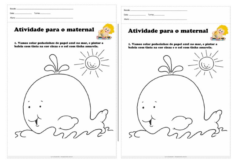 Atividade Maternal 3 Pagina 02 | PDF