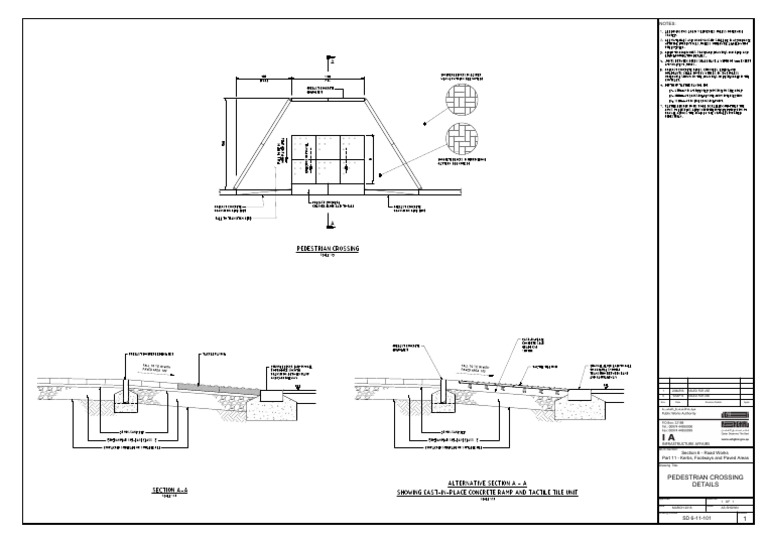 Pedestrian Crossing Details SD 6-11-101 | PDF