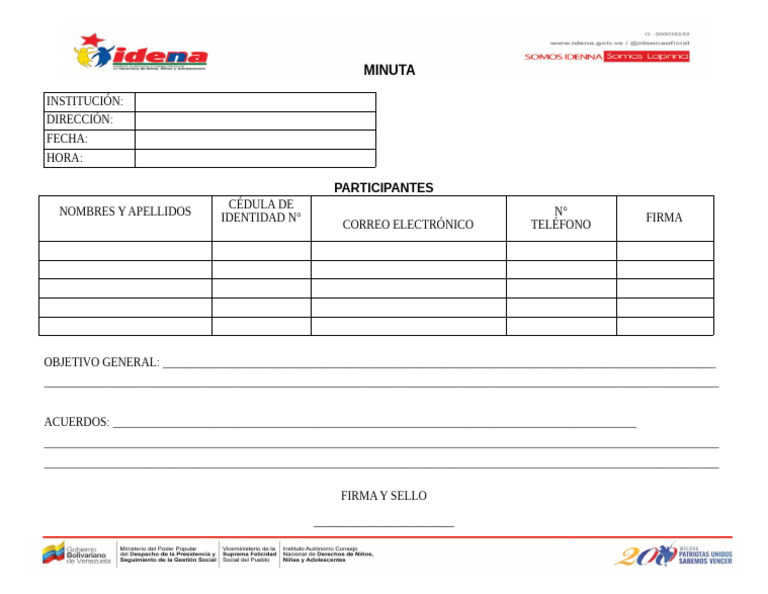 2. Formato de Minuta | PDF