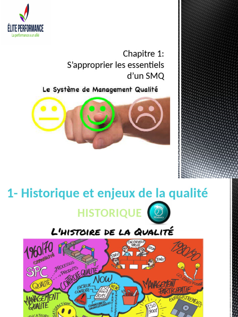 Historique et enjeux du Management Qualité | PDF | Management de la ...