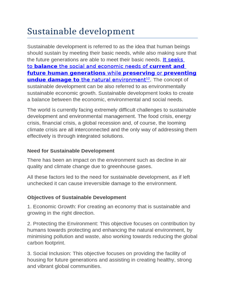 Understanding Sustainable Development Goals | PDF | Sustainability ...