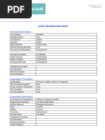 Company Information Sheet (CIS) Form | PDF