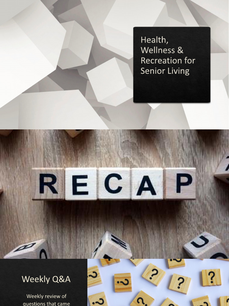 RTHM 5001 - Week 2 - Sept 10 - What Is Wellness | PDF
